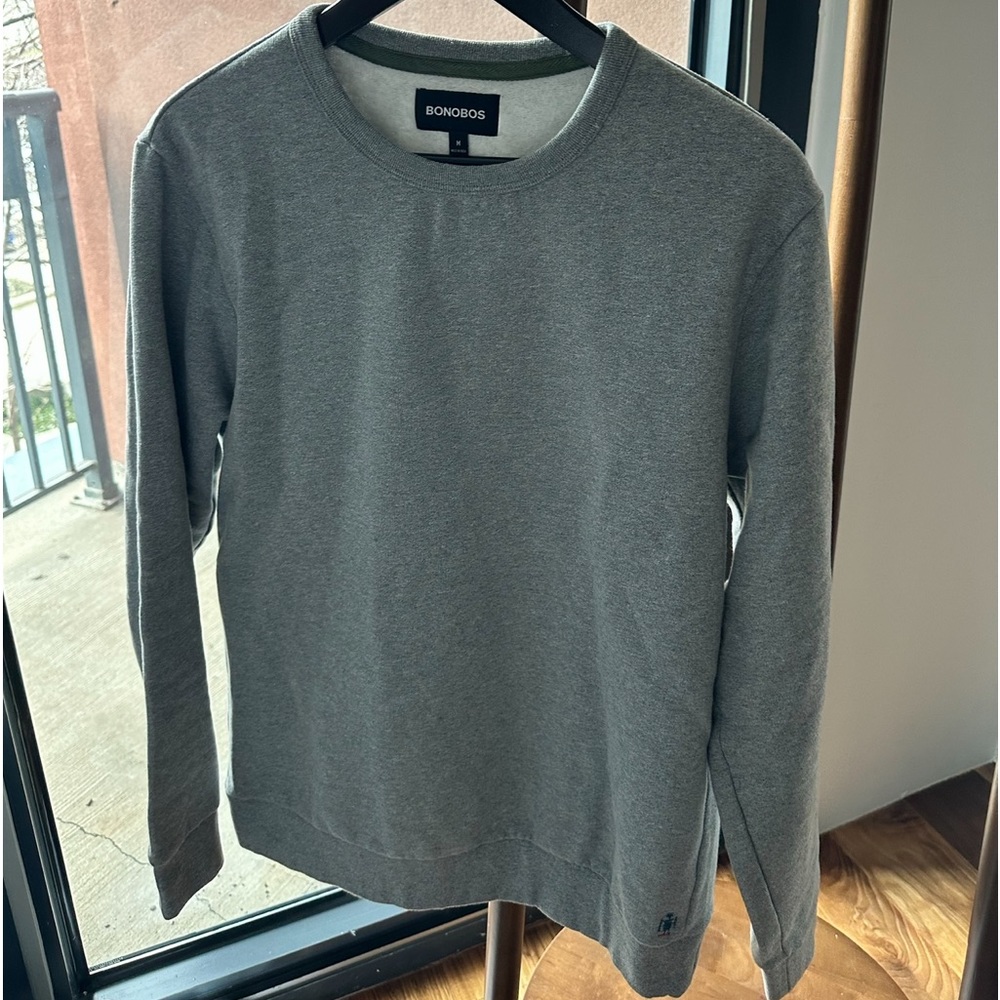 bonobos grey crewneck SIZE M men